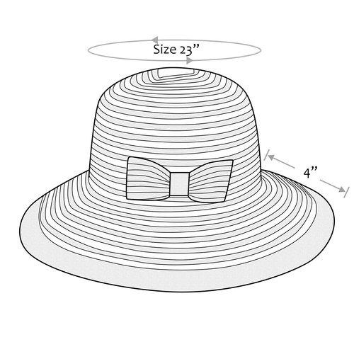 Wide Brim Sun Hats for Women Straw Hat Floppy Striped Beach Hats Foldable Travel - Picture 5 of 5