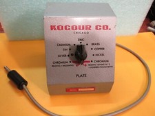 Kocour Company Chicago Plate Zinc, Brass, Copper, Chromium, Silver, Tin, Cad