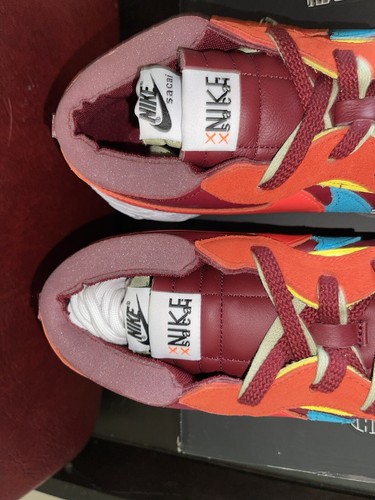 ** BRAND NEW Size 12 - Nike Blazer Low x KAWS x sacai Team Red 2021 - DM7901-600 - Picture 9 of 16