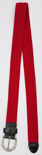 Vintage 80’s JC Penny TownCraft Stretch Belt Red Stitched (4049) LGE 38 40 READ - Picture 5 of 6