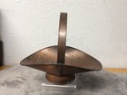Vintage Copper Small Mini Log Holder Carrier