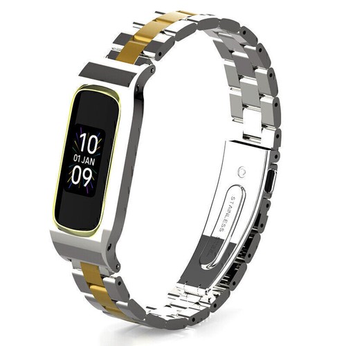 Correa de acero inoxidable correa de metal pulsera bucle para reloj Fitbit Luxe - Imagen 14 de 17