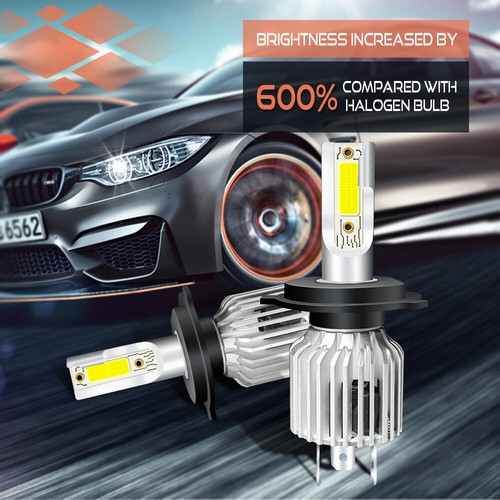 Fit For Toyota Sequoia 2001-2007 LED Headlight Bulbs 9003/H4 Super Bright 300W - Picture 5 of 13