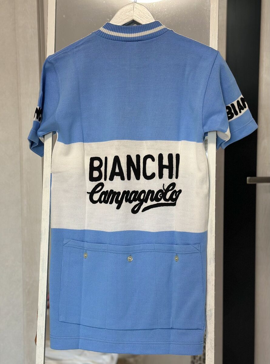 レトロBianchiウールジャージmade in Italy Eroica Bianchi Piaggio Jersey Vintage 70'S 80% Wool | eBay