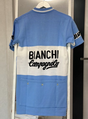NEW Vintage 70s BIANCHI Campagnolo Very Rare Men’s Cycling Jersey Size 4 - Picture 3 of 16