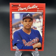 1990 Donruss David Justice Rookie Card R36892 **READ DESCRIPTION**