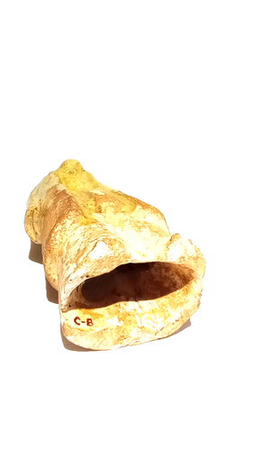 Figura de cerámica vidriada paja de la dinastía Sui-Tang de un asistente - Imagen 9 de 12