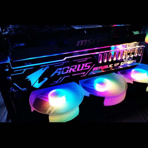 RGB Graphics Card Stand Graphics Card Support with RGB Light Effect 5V 4Pin W0M6 - 第 9/12 張圖片