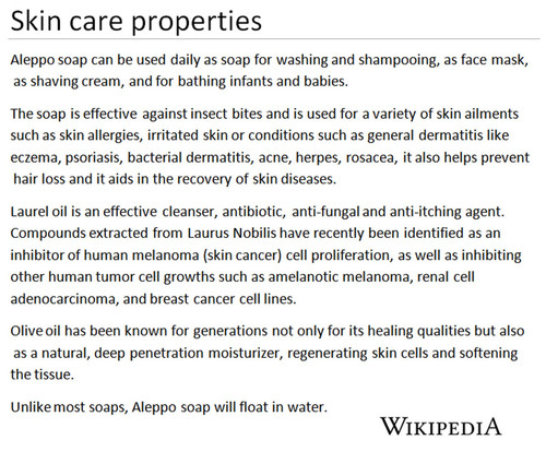 Traditional Aleppo Soap Savon d'Alep 250g Problematic Skin Hair - Laurel Oil 35% - Picture 11 of 11