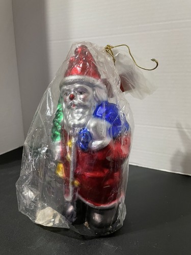 Vintage 8,5 Weihnachtsmann Weihnachten Neuheit Kerze - Bild 2 von 7