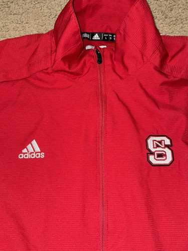 Adidas NC State Jacket Wolfpack Men's L Full Zip Player Issued Embroidered - Picture 7 of 9