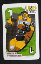 Uno Flip! Transformers Card Green Bumblebee #1