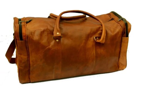 Tasche Leder Reise Übernachtung Fitnessstudio Wochenende Gepäck Seesack Origi... - Bild 3 von 10