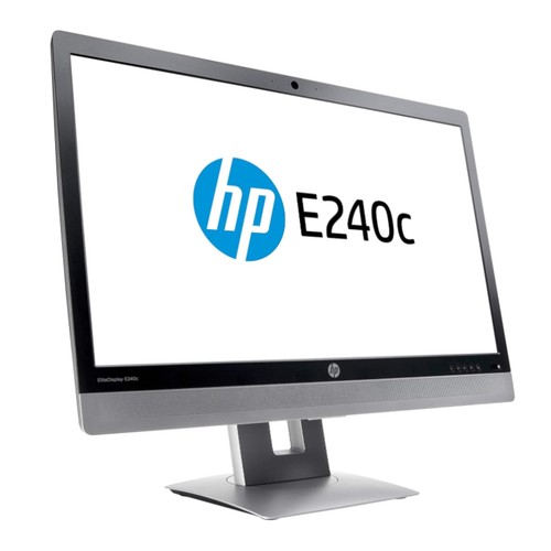 HP EliteDisplay E240c 23.8" FHD (1080p) Video Conference Monitor - Picture 2 of 6