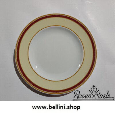 ROSENTHAL GERMANY EPOQUE YELLOW EDGE FLAT SAUCER-EDGE 18cm