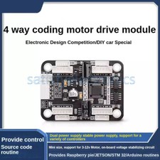 4-Channel Encoder Motor Driver with Onboard Voltage Regulation Circuit