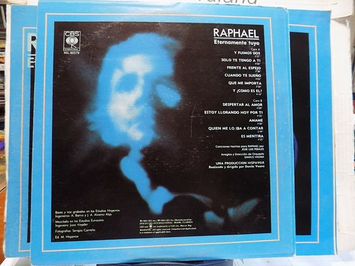 RAPHAEL Eternamente Tuyo CBS LP FROM 1984 - Picture 2 of 2