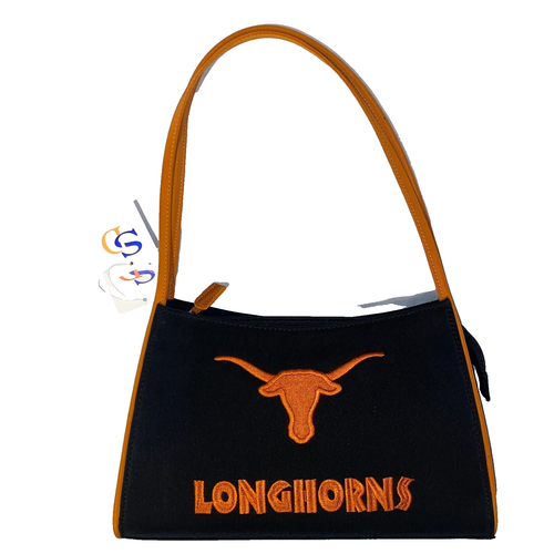 Texas Longhorns Purse Handbag NCAA Licensed Black & Orange NWT