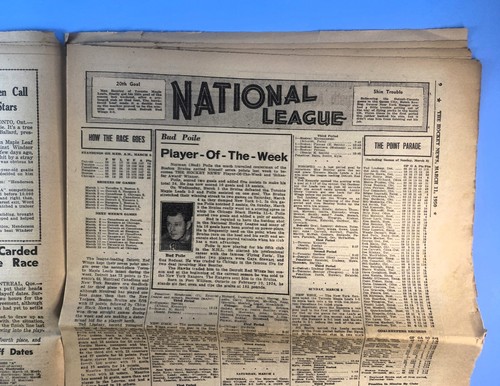 Hockey News - March 11, 1950 - Gordie Howe -Red Wings Bruins Maple Leafs Rangers - Picture 6 of 8