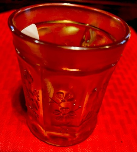 Northwood Singing Birds Marigold Carnival Glass Mug Handled Cup - Picture 3 of 8