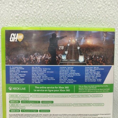 Genuine Microsoft XBOX 360 Guitar Hero Live 2 Disc Video Game - Picture 3 of 9