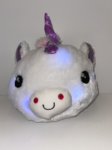 Dan Dee Light Up Unicorn Head Stuffed Animal 10” HTF - Picture 7 of 12