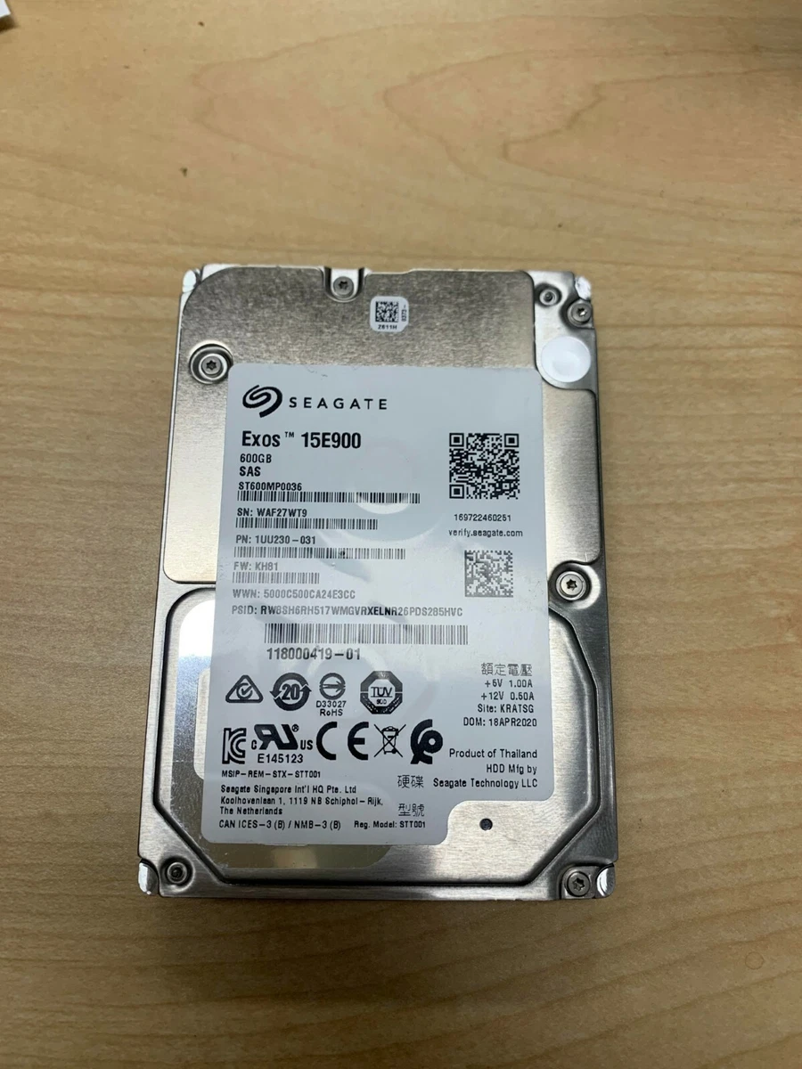 600GB SAS 12Gb/s Seagate Exos 15E900 600GB SAS Hard Drive - 2.5