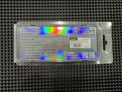 New Leven Sinba Gaming 8GB DDR4 3000Mhz PC4-24000 - XMP 2.0 - CL15-CL19 - Picture 3 of 5