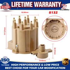 HEI Distributor Cap and Rotor Kit External Coil Male For Chevy GMC 305 350 5.0L