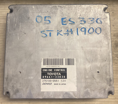 2005 LEXUS ES330 OEM ENGINE COMPUTER BOX 89661-33B30