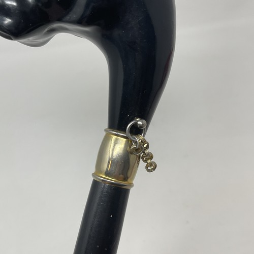 Vintage Shoehorn Black Boxer Bulldog Frenchie Gold Metal Ivory Acrylic Gold Eyes - Picture 12 of 16