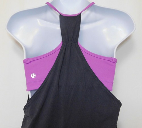 Sujetador deportivo sin relleno Lululemon No Limits Tank Top 6 grafito lavanda - Imagen 6 de 11