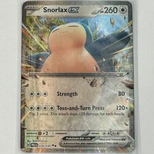 Snorlax Ex 076/131 Prismatic Evolutions English Pokemon Card LP-NM