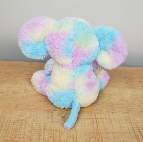 Peluche Spark Create Imagine Elephant Sonajero Arrugado Bebé Tie Dye Pastel Lovey - Imagen 5 de 11