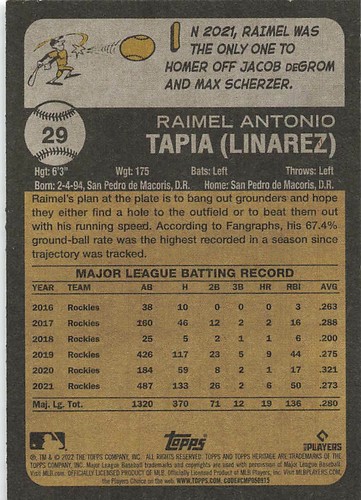 2022 Topps Heritage - Complete Your Set #1-250 - You Choose!  2 CARD MINIMUM! - Picture 60 of 502
