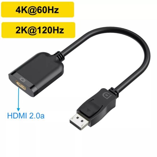 Displayport DP to HDMI 2.0 Adapter Cable 4K 60Hz Video Converter for Nvidia AMD - Picture 10 of 11