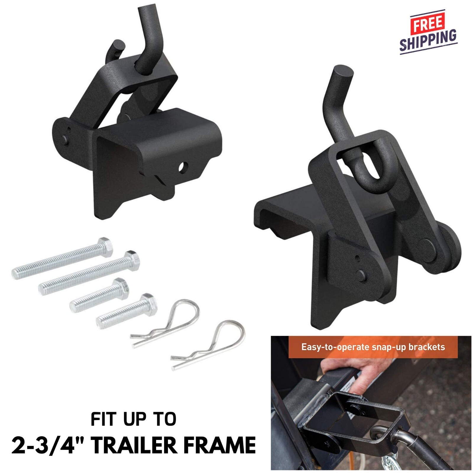 Chains Hookup Brackets for Travel Trailer RV Towing Weight Distribution