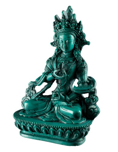 Soprammobile Vajrasattva Resina Turchese 14.5cm Nepal #5357 - Picture 7 of 8