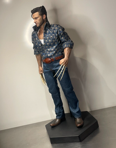 1:6 HOT TOYS MMS660 1973 Logan Wolverine Figure w Seamless Claws, Sideshow Stand - Picture 11 of 24