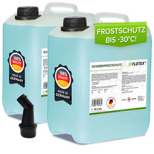 Flotex Scheibenfrostschutz, 2x 10L Auto Scheiben Frostschutzmittel bis -30°C
