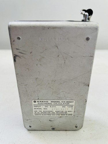 Sanyo CX-8007 Vintage Calculator - Imagen 7 de 9