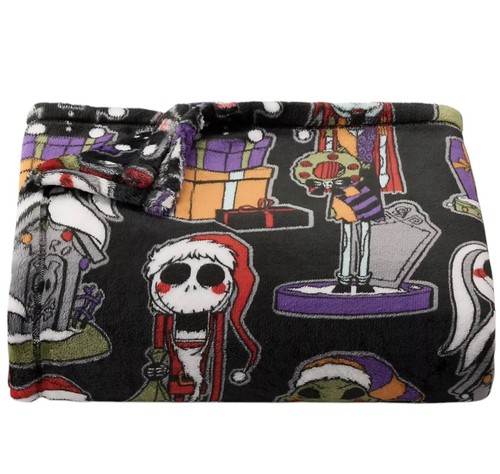 NIGHTMARE BEFORE CHRISTMAS Plush Throw Blanket 5x6ft Big One Oversized Soft- - Picture 2 of 7