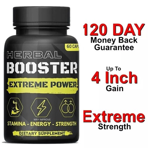 Male Enhancement Enlarger Thicker Size Nitric Oxide For Men Sex Pills 60 CPS-NEW