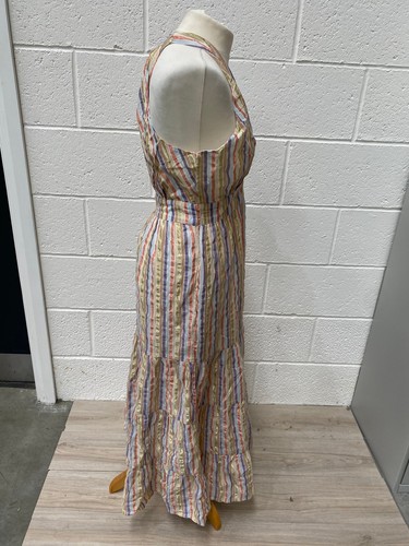Boden Striped Halterneck Maxi Dress Multicoloured UK 10P 1 RVB001 - Picture 7 of 12