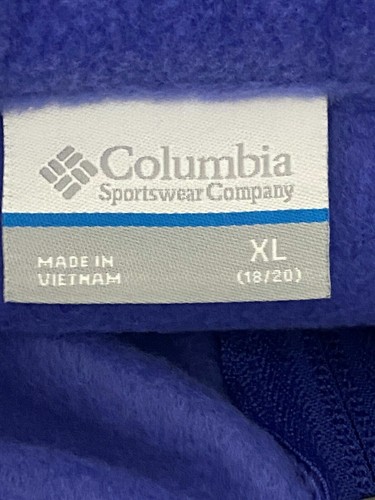 Columbia Girls Three Lakes Fleece Jacket youth XL 18/20 grape or turquoise - Picture 12 of 19