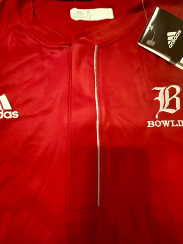 ADIDAS 1/4 Zip Shirt Mens XL Red Short Sleeve Performance Climalite NWT - Picture 8 of 14