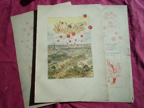 1860 ENFANTINA / CHANSON DES JOUJOUX Les ballons rouges + partition & chanson - Picture 1 of 2