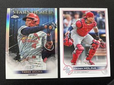 2022 Topps Chrome Series 1 Stars Of The MLB Yadier Molina And Card #205