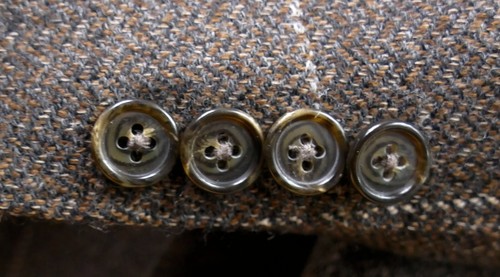 Blazer cappotto sportivo Ermenegildo Zegna uomo alpaca e lana a quadri 3 bottoni taglia 46 L - Foto 4 di 12