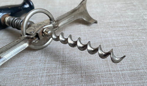 Antique 1893 Split Barrel Floating Ring Ball Bearing Columbus Corkscrew - Picture 7 of 16